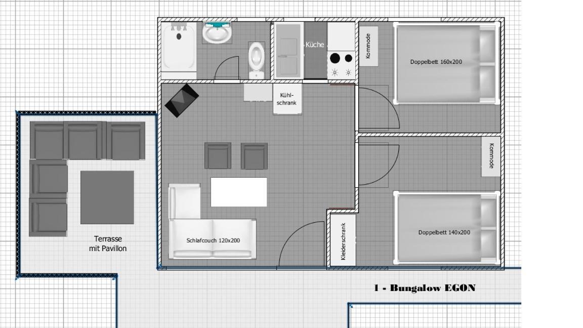 Bungalow Gruenewalder Lauch Lauchhammer 외부 사진